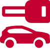 Car and key icon
