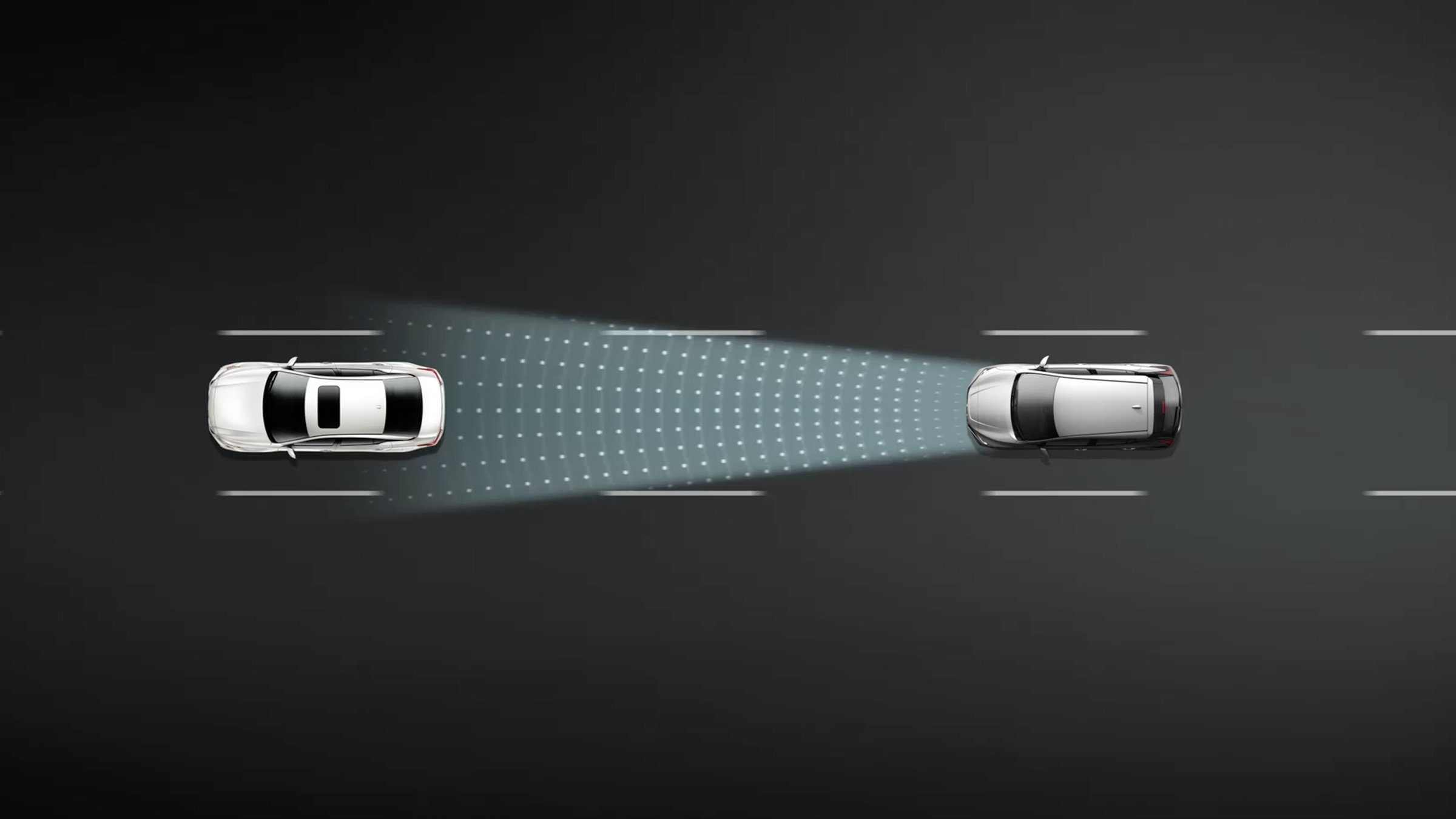 Intelligent cruise control illustration